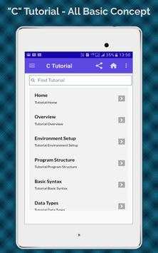 C Programming language Tutorial Offline App screenshot 12