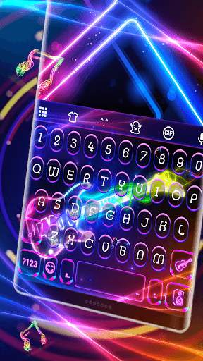 Neon Guitar Keyboard Skin स्क्रीनशॉट 4
