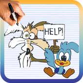 How to Draw Wile E. Coyote and the Road Runner on 9Apps