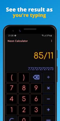 Calculator - Neon Edition screenshot 3