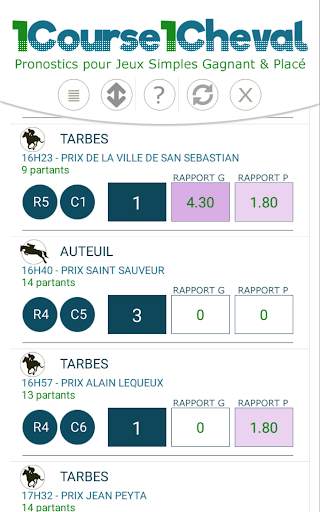 1Course 1Cheval - Pronostic d'un cheval par course screenshot 5
