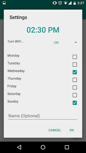 WIFI Scheduler Free screenshot 4