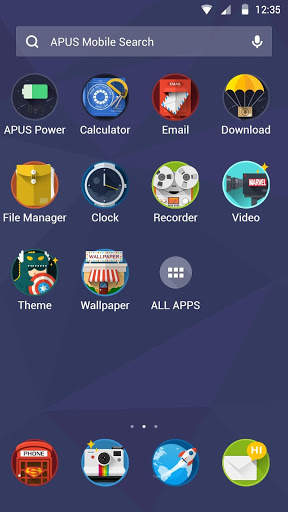 Heroes-APUS Launcher theme скриншот 2