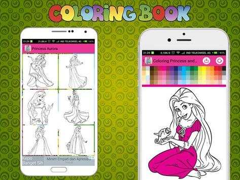 New Coloring Games Princess and Unicorn screenshot 7