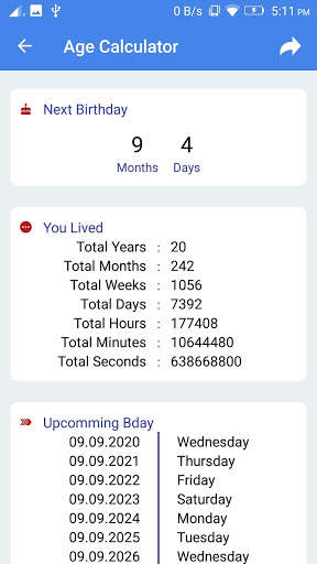 Age Calculator By Date Of Birth(date calculator) 2 تصوير الشاشة