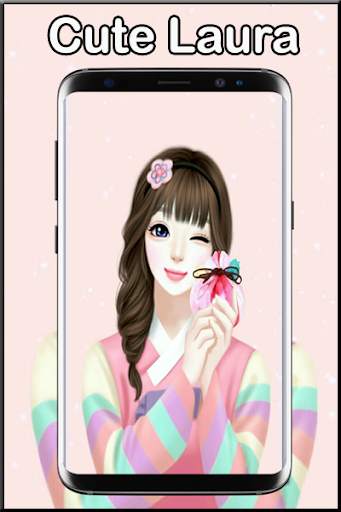 Cute Laurra Girl Wallpaper screenshot 1