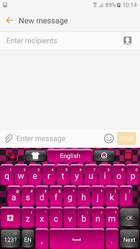 Black and Pink Keyboard screenshot 1