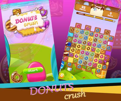 Donuts Crush - Match 3 Game screenshot 1