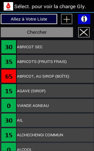 Index et la charge glycém Lite screenshot 15