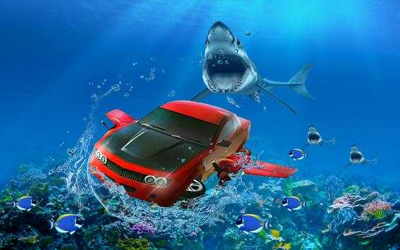 Underwater Shark Car Survival Simulaor 3D screenshot 5