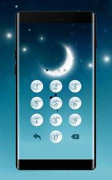 Moon APP Lock Theme Crescent Pin Lock Screen screenshot 3