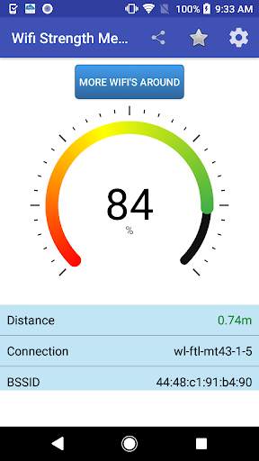 Wifi Signal Strength Meter screenshot 1