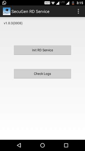 SecuGen RD Service 3 تصوير الشاشة