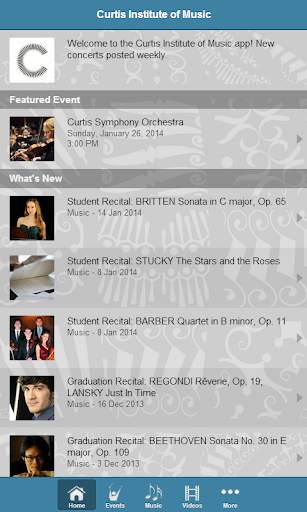 Curtis Institute of Music screenshot 2