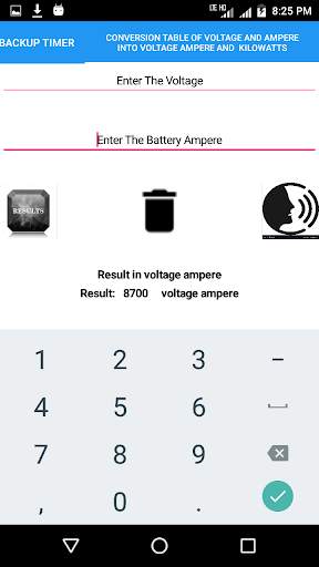 Inverter Backup Calculator Plus 3 تصوير الشاشة