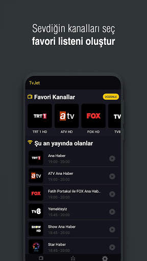 TvJet - Mobil Canlı Tv izle screenshot 3