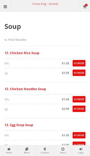 China King Arnold Online Ordering screenshot 3