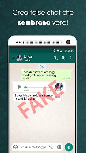 Fake Chat Maker - WhatsMessage screenshot 1