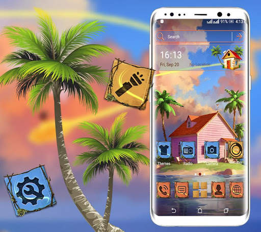 Dream Island House Launcher Theme screenshot 1