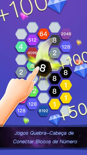 Hexa Cell -Jogo Quebra-cabeça de Conexão de Blocos screenshot 1