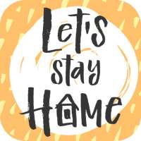 Stay At Home Challenge Sticker - WastickerApp 2021 logo