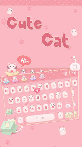 Cute Cat Keyboard स्क्रीनशॉट 2