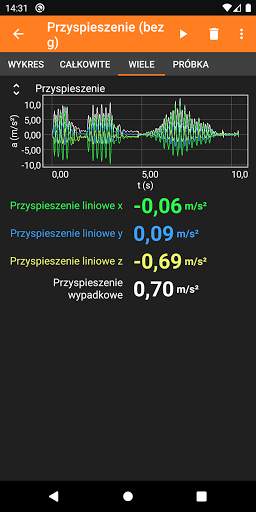 phyphox screenshot 4