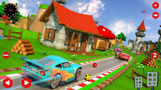 Super Kids Fast Lightning Car Racing screenshot 3
