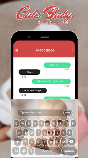Cute Baby Photo Keyboard screenshot 6