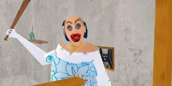 Blue Granny :Horror Scary MOD screenshot 9