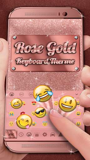 Rose Gold Keyboard Theme screenshot 4