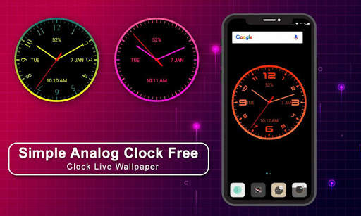 LED Clock live wallpaper app screenshot 1