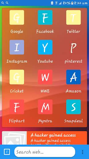 Blue Web Browser screenshot 5
