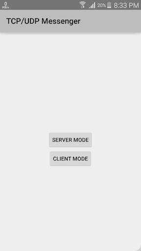 TCP/UDP Messenger screenshot 1