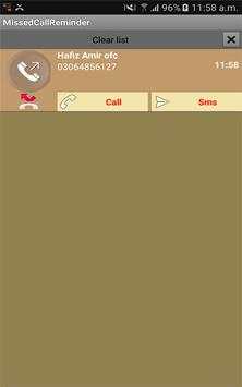 Missed Call Reminder and SMS Alerts screenshot 8
