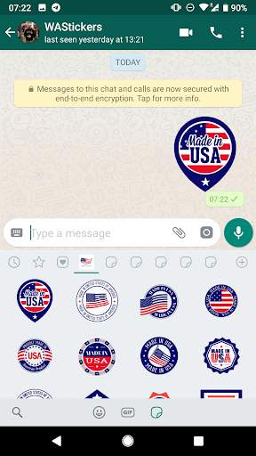 USA Stickers for WhatsApp - WAStickerApps United screenshot 4