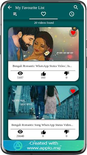 Bengali love status videos screenshot 4