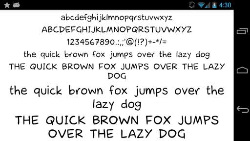 Fonts for FlipFont 50 Hand screenshot 3
