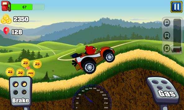 Super Angry Birds Car Hill Racing screenshot 8