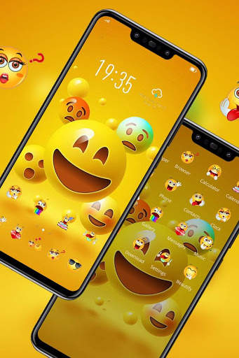Emoji Face theme Funny expression Y21L screenshot 1