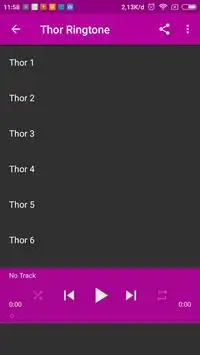 Thor mp3 Ringtones screenshot 3