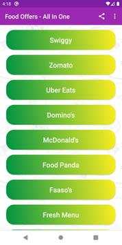 Food Offers All in One - Swiggy, Zomato, Uber Eats screenshot 2