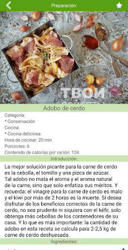 Recetas de carne de cerdo screenshot 4