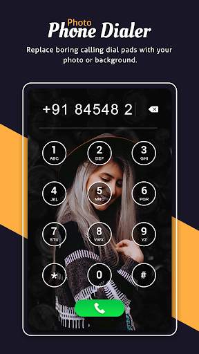 Photo Phone Dialer - My Photo Caller Screen screenshot 1