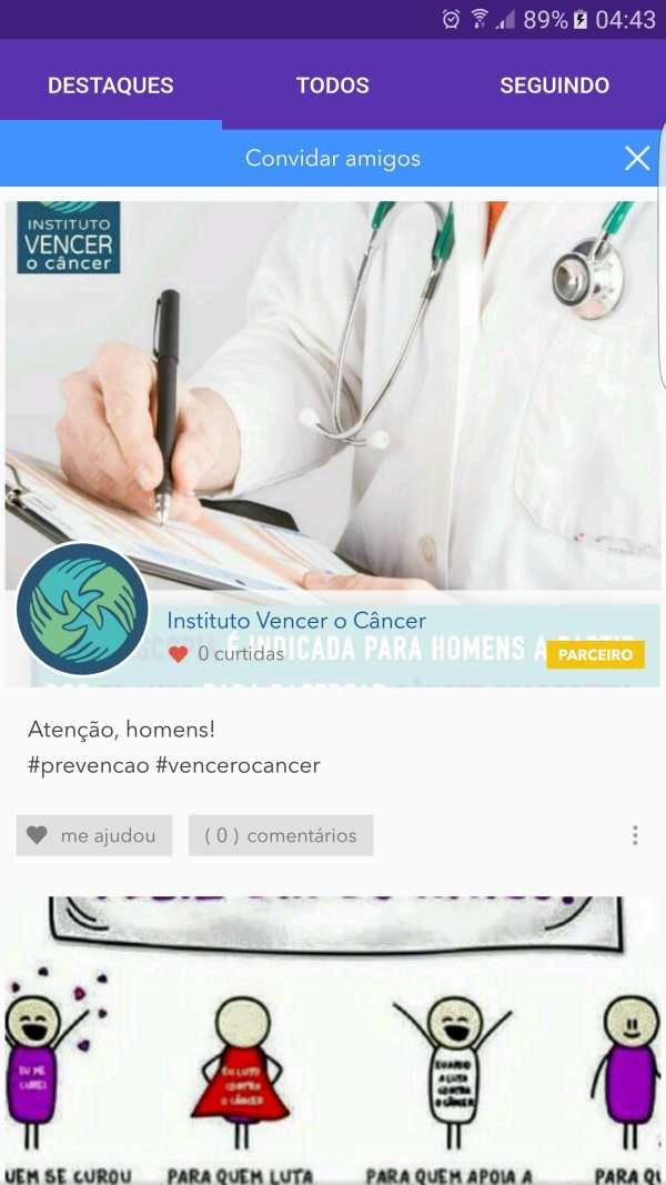 Câncer - Rede Social screenshot 4