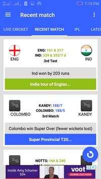 Live Cricket Score screenshot 4