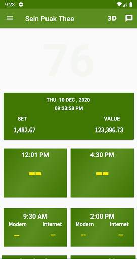 စိန်ပေါက်သီး 2D 3D Live -TH Market Set Data screenshot 2