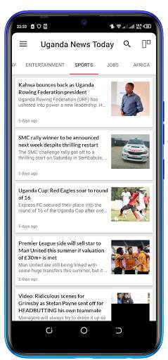 Uganda News - Local, Entertainment & Soccer News. screenshot 2