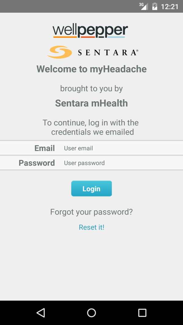 Sentara MyHeadache screenshot 1