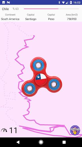 ߷ Fidget Flag Spinner ߷ World Flags Game screenshot 5